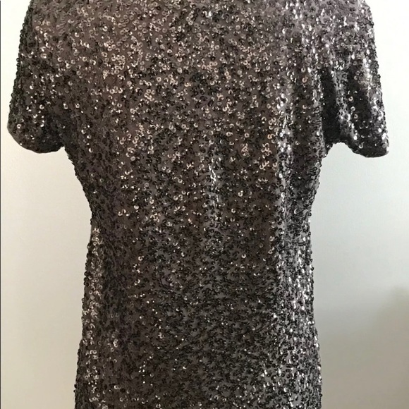 J. crew gray vintage sequin top - Picture 6 of 8
